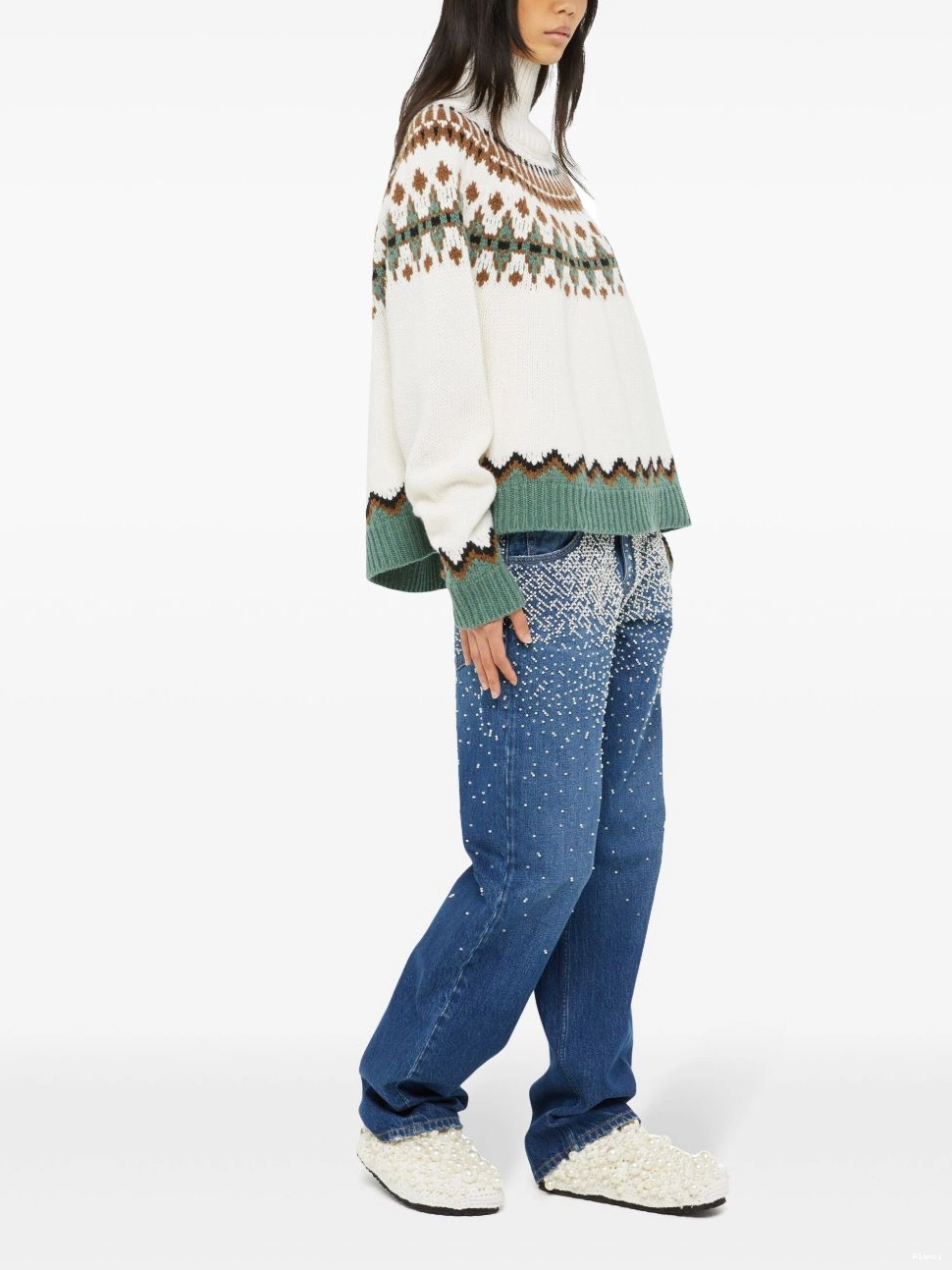 Affordable jumper Alanui roll-neck Winter Women Sweet 0422